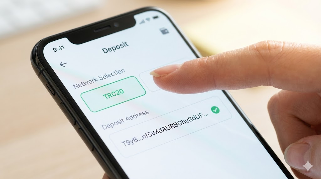 実例①：USDT（TRC20）での入金手順【初心者向け】